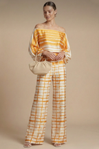 Priya Two-Piece Set Off-Shoulder Printed Wide-Leg