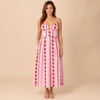 Adaline sleeveless shirt dress in red, front view, designed by Bella Hudson