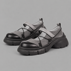 Women's British Style Chunky Platform Mary Jane Flats
