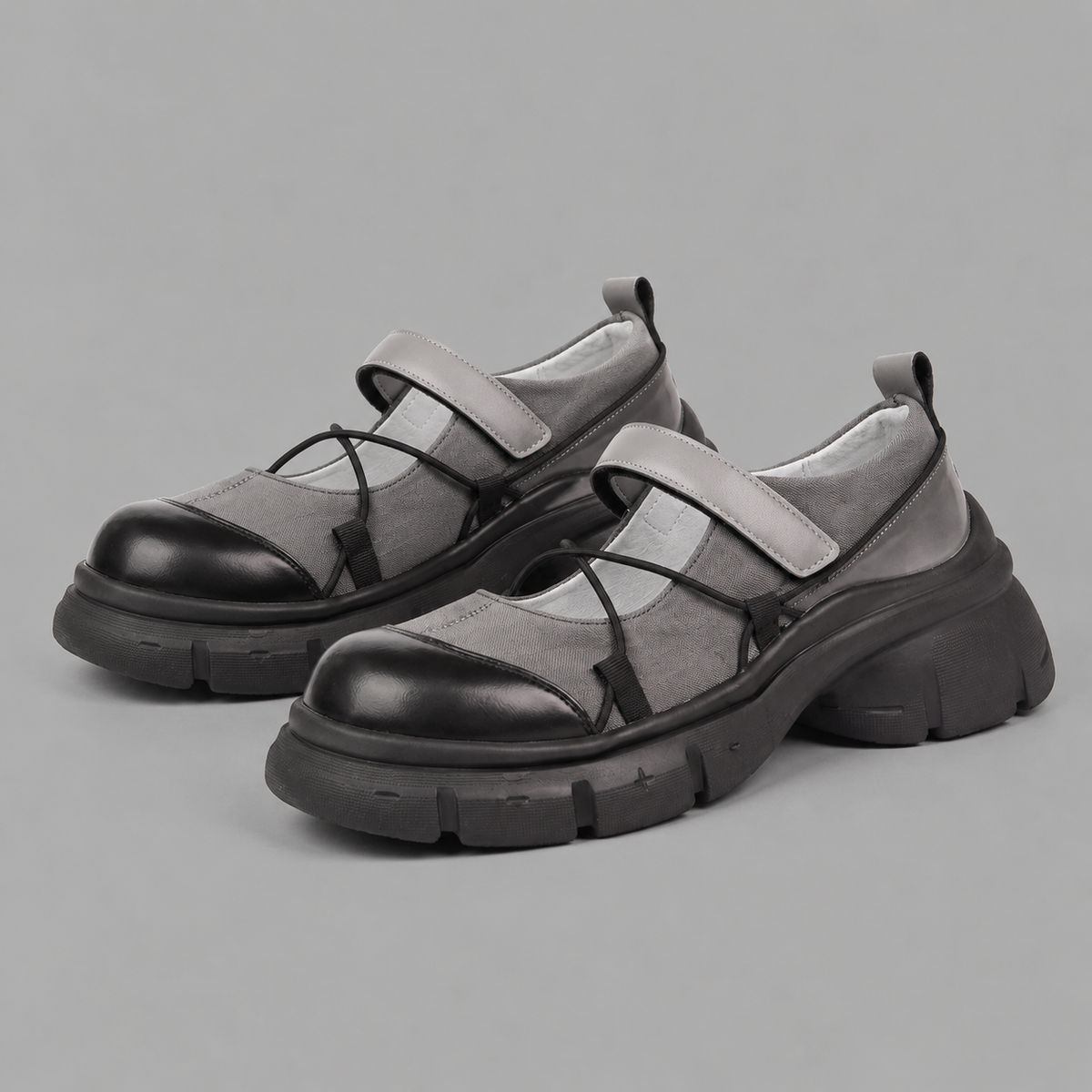 Women's British Style Chunky Platform Mary Jane Flats