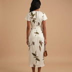 Flowy_Wrap_Midi_Dress_White_Backsideview