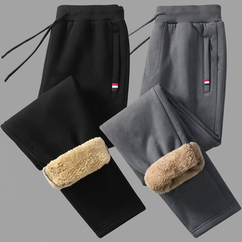 Warm Fleece Jogger Pants – Thick Winter Sweatpants