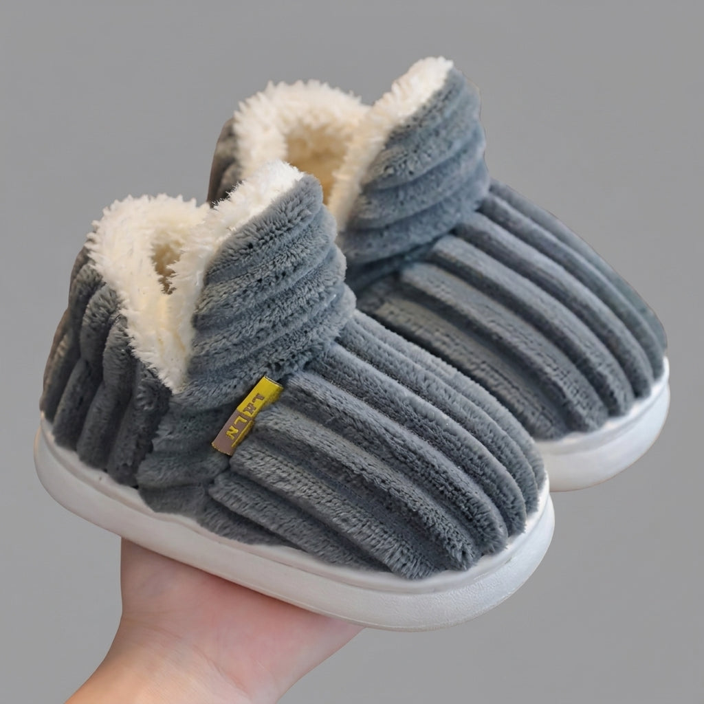 Kids Cozy Fuzzy Slippers – Warm Non-Slip Winter House Shoes