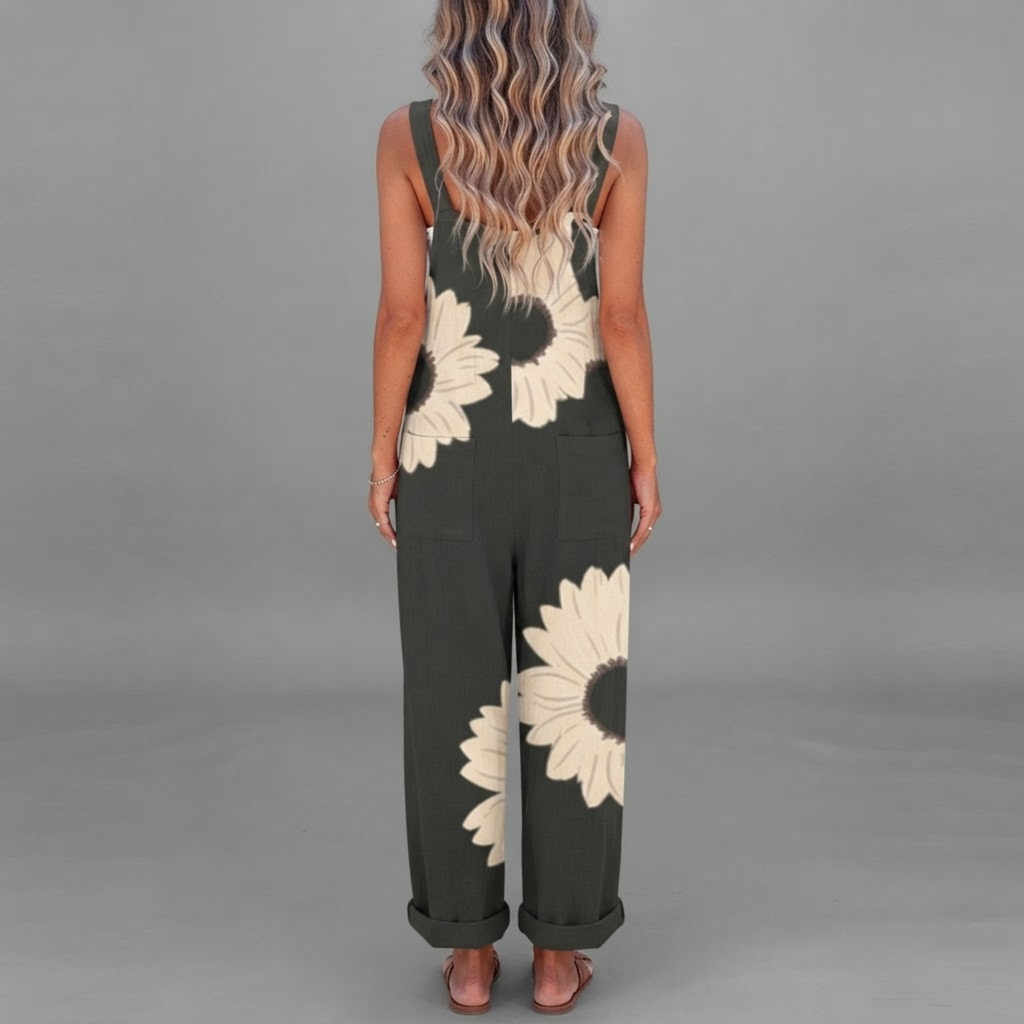 marlowe-jumpsuit-floral-print-wide-leg-black-back-view-by-bella-hudson