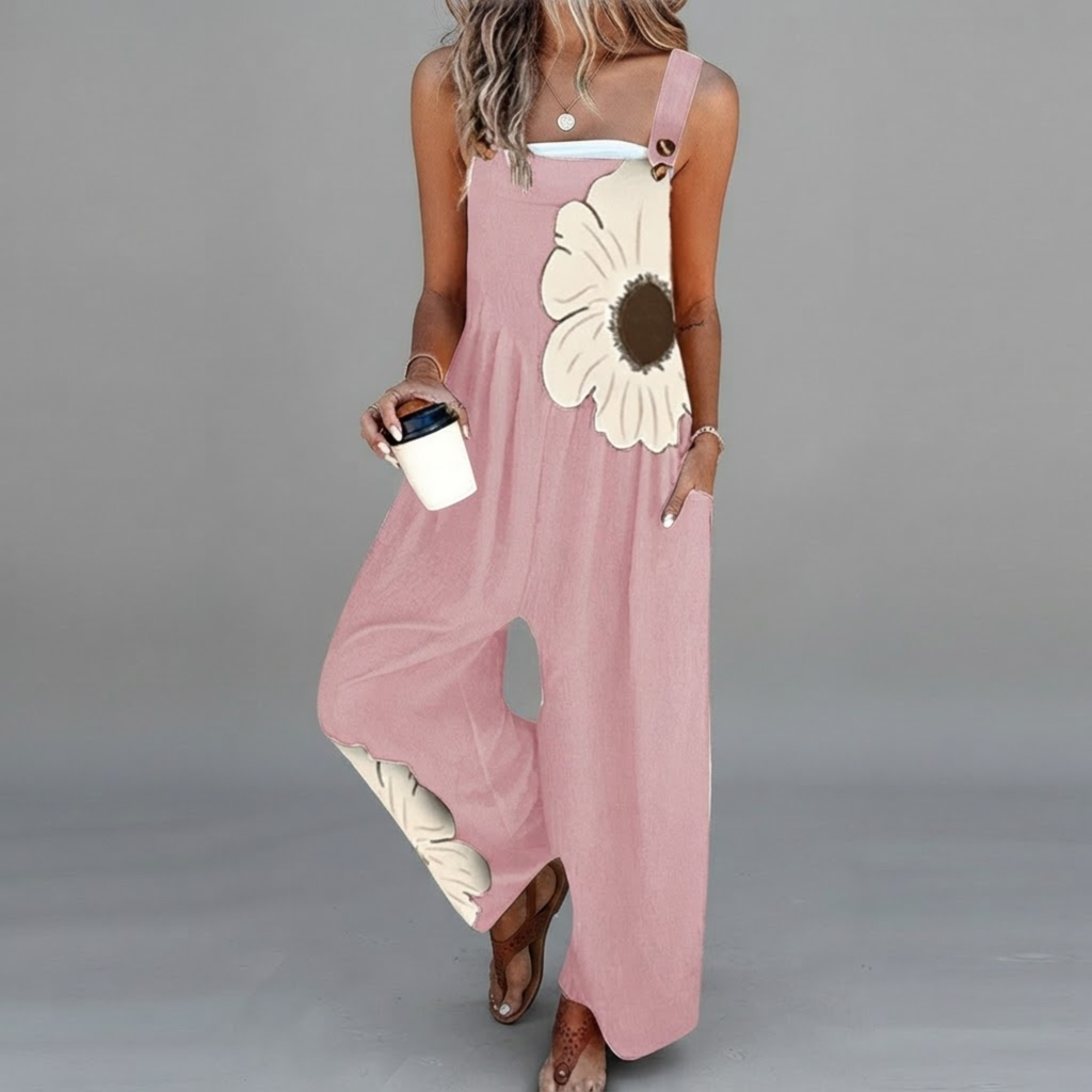 marlowe-jumpsuit-floral-print-wide-leg-pink-front-view-by-bella-hudson