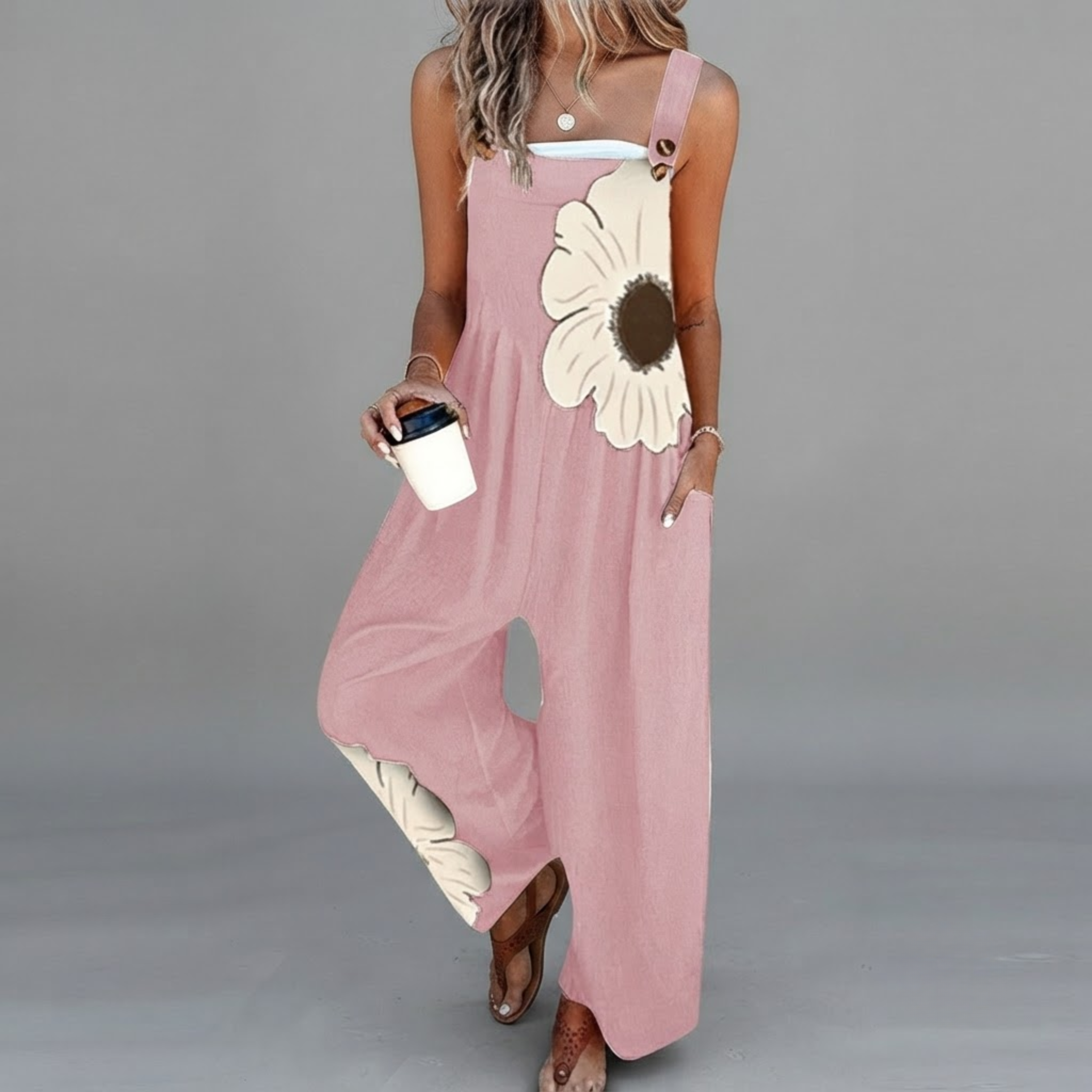 marlowe-jumpsuit-floral-print-wide-leg-pink-front-view-by-bella-hudson