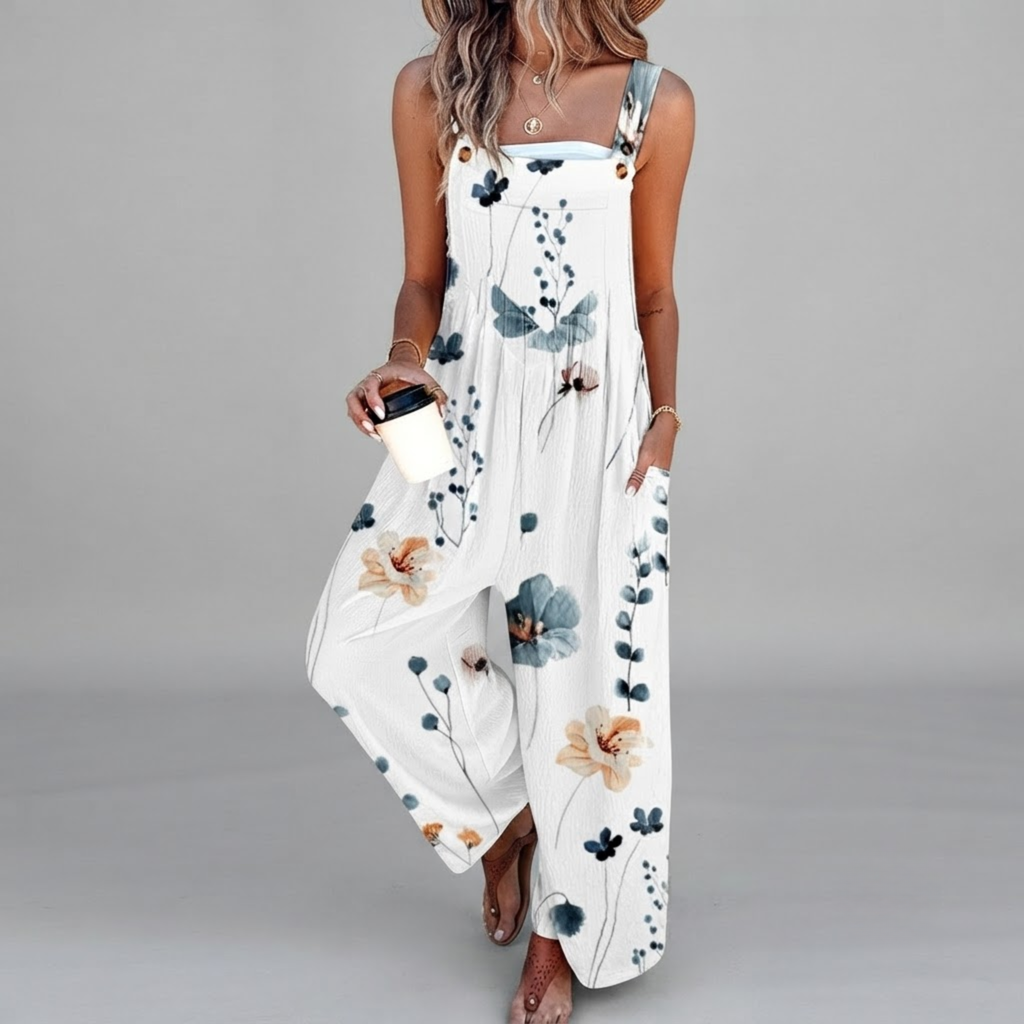 marlowe-jumpsuit-floral-print-wide-leg-white-front-view-by-bella-hudson