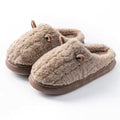 Mabel Plush-Lined Mule Slippers Fuzzy Upper Thick Sole