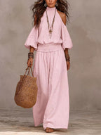 Josephina Maxi Dress Off-Shoulder Puff-Sleeve