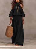 Josephina Maxi Dress Off-Shoulder Puff-Sleeve