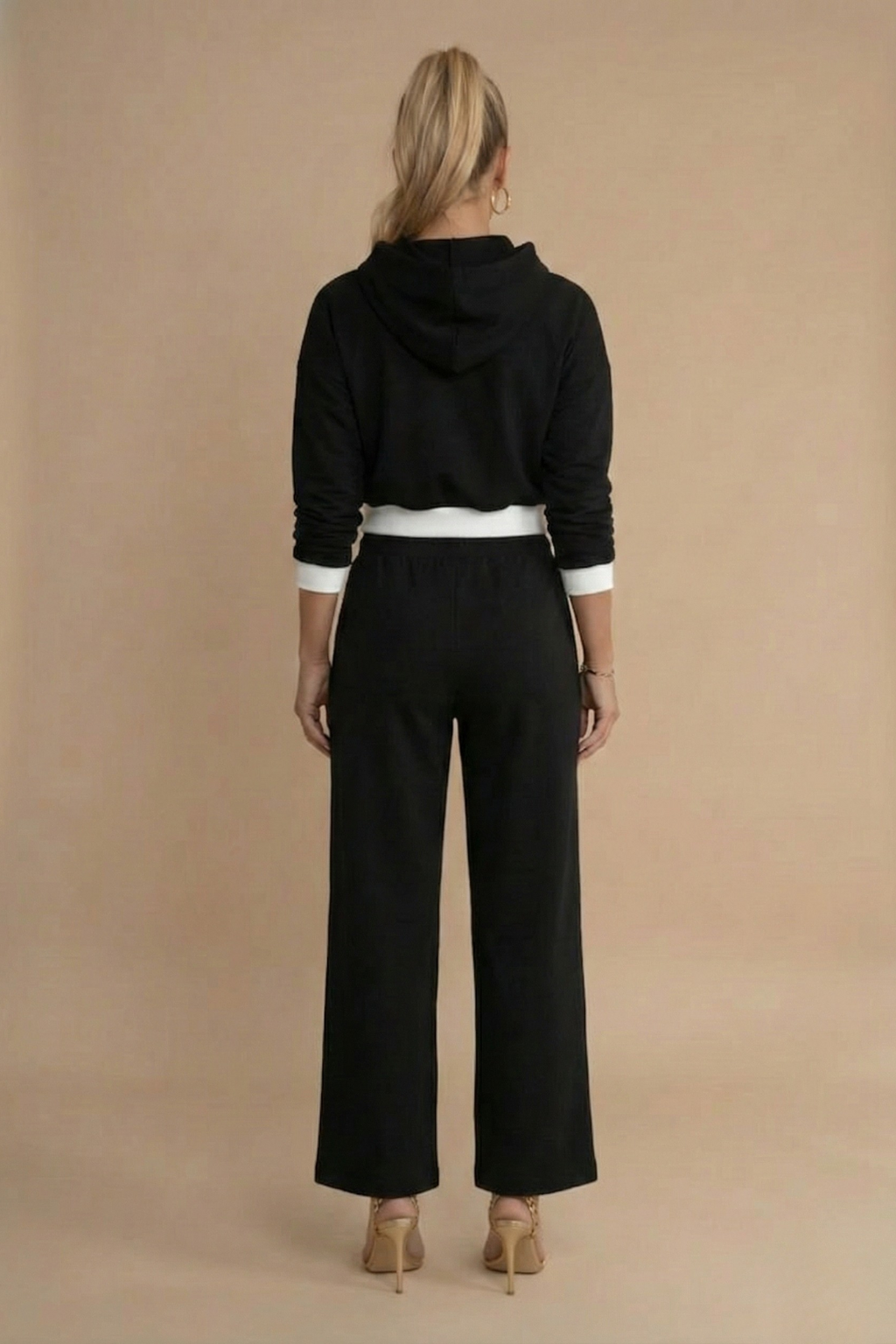 Adalynn hoodie wide-leg tracksuit set, view 2