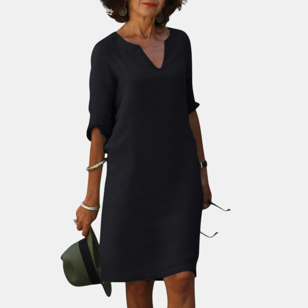 long sleeve black shift dress Adele Lightweight V-Neck Half-Sleeve – Bella Hudson AMZ-LISTED 01 in); Women's Dresses | Shop Adult Dress:2 US