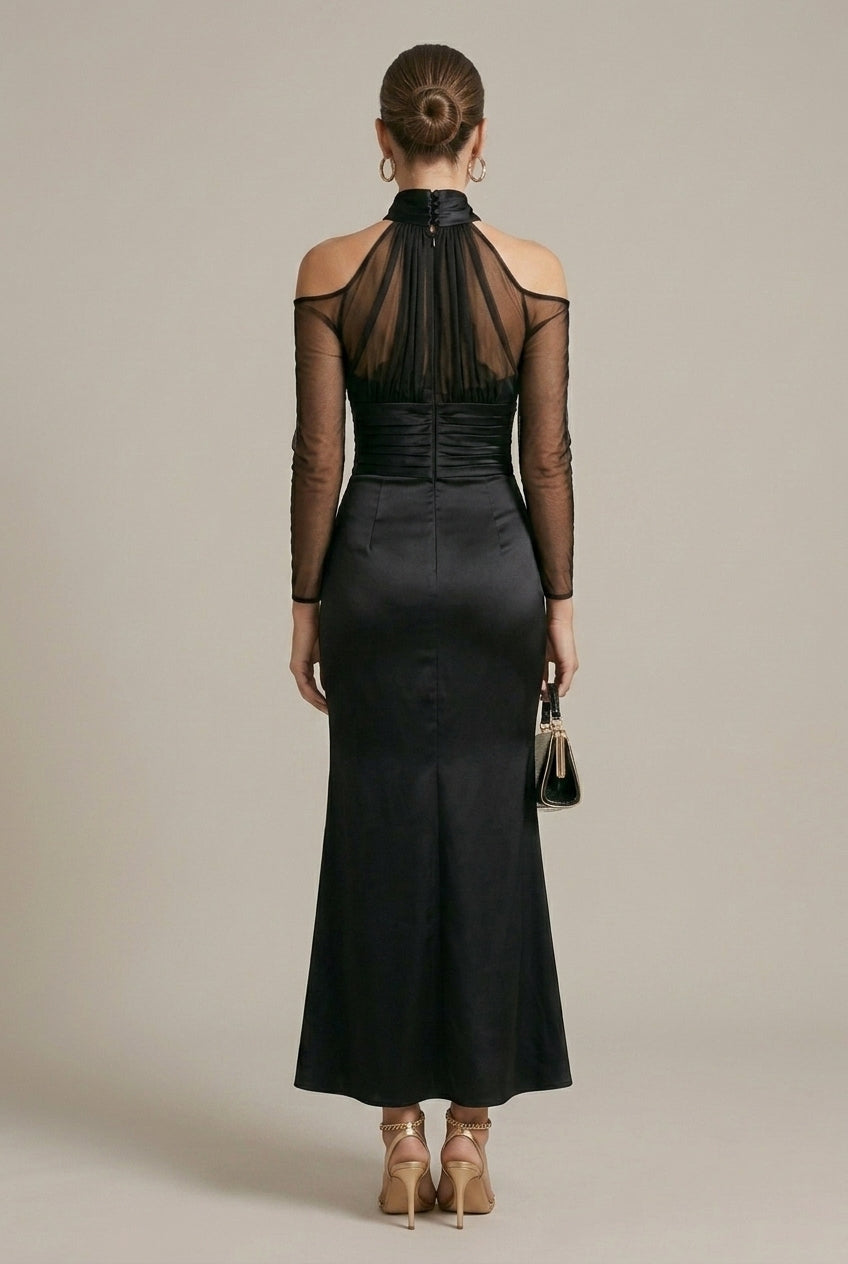 Adriana Maxi Dress Formal Cold-Shoulder Mermaid