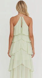 Camila Maxi Dress Floral Halter Tiered