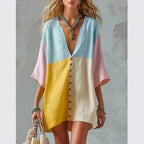 Beatriz colorblock mini dress, view 1