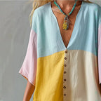 Beatriz colorblock mini dress, view 3