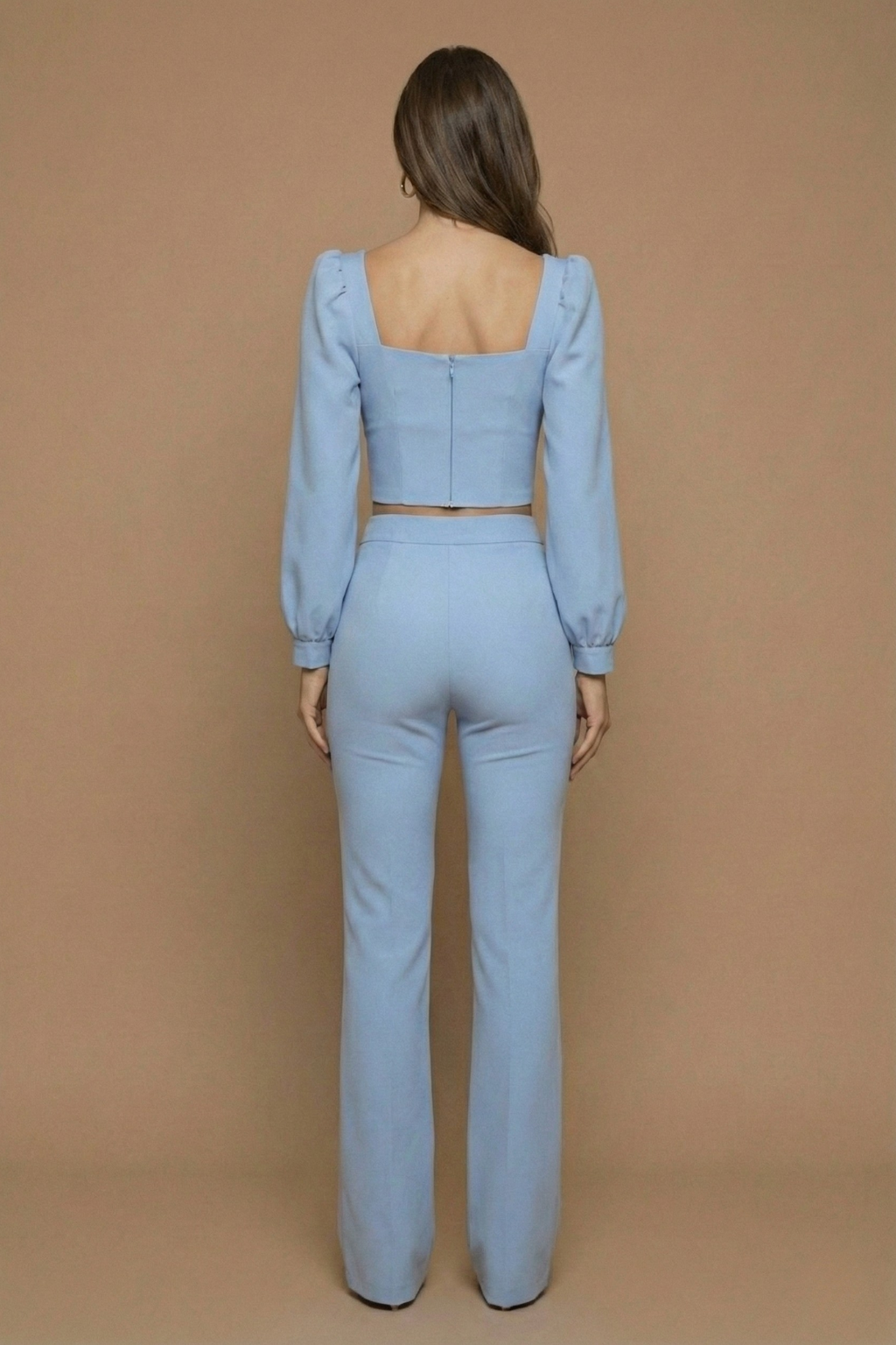 Bellamy sweetheart flared trouser two-piece set, view 6