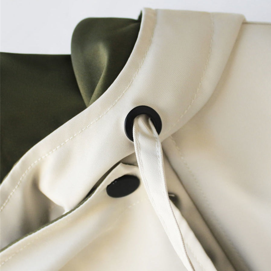 Celestine Relaxed Notch-Lapel Coat, Black back