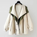 Celestine Relaxed Notch-Lapel Coat, White