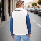 Corinne Structured Pocket Vest, back view