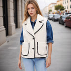 Corinne Structured Pocket Vest, side view