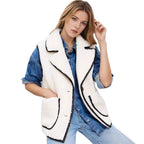Corinne Structured Pocket Vest, styled view