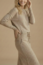 Faustine knitted midi skirt two-piece set, view 4