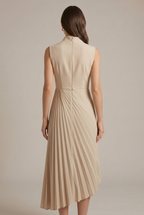 Isabela Maxi Dress Mock Pleated Sleeveless