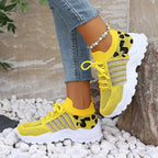 Finley Knit Platform Sneakers, Yellow