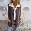 Genevieve Button-Front Vest, front view