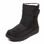 Gisela Waterproof Fleece-Lined Knee High Boots, Black