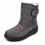 Gisela Waterproof Fleece-Lined Knee High Boots, Gray