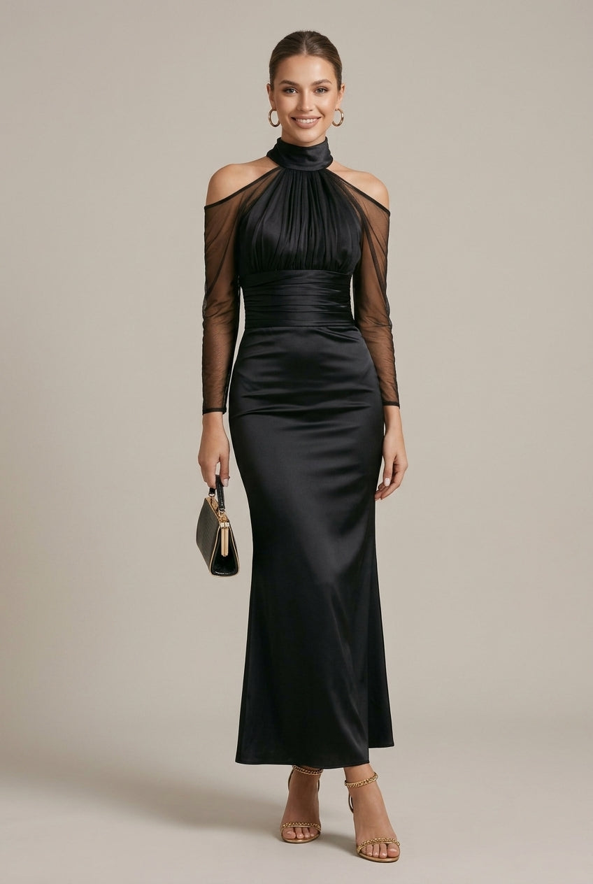 Adriana Maxi Dress Formal Cold-Shoulder Mermaid