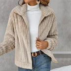 Ines Cropped Knit Vest, Beige