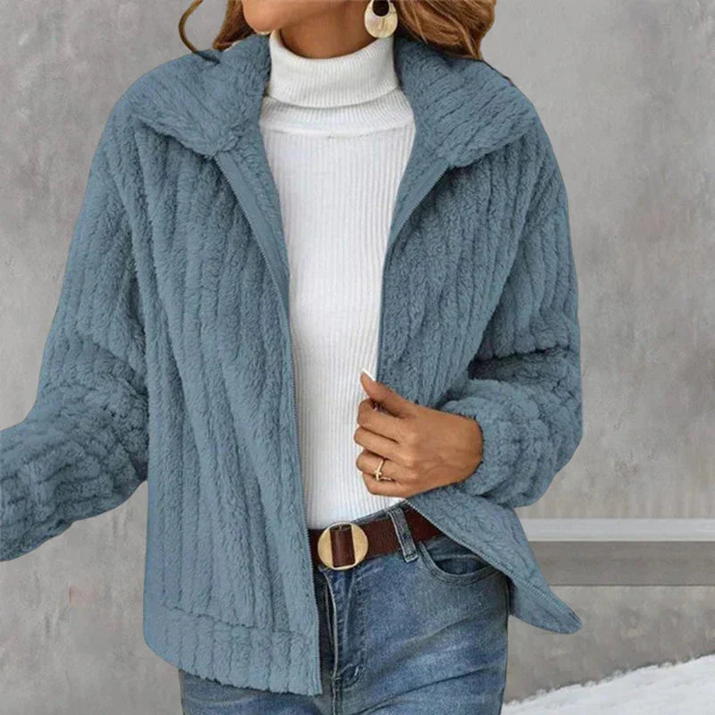 Ines Cropped Knit Vest, Blue