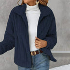 Ines Cropped Knit Vest, Navy