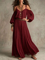 Josephina off-shoulder puff-sleeve maxi dress, view 4