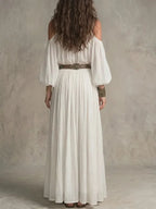 Josephina off-shoulder puff-sleeve maxi dress, view 7