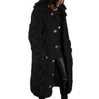 Josephine Wide-Fit Knit Cardigan, Black