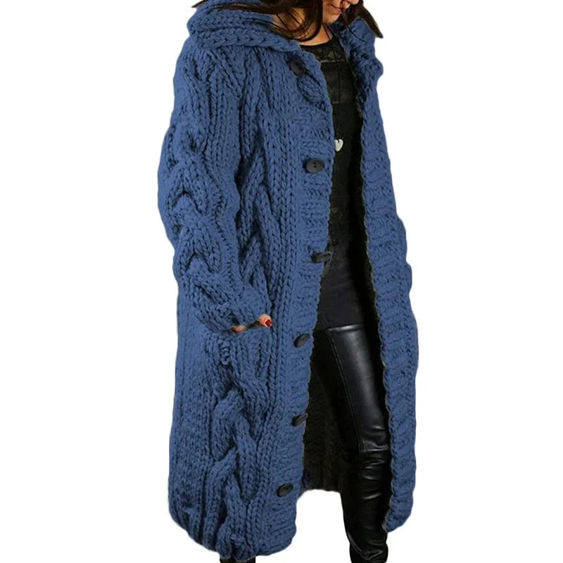 Josephine Wide-Fit Knit Cardigan, Navy
