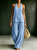 Marceline relaxed wide-leg jumpsuit, view 1