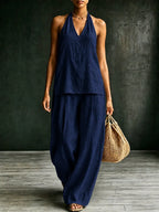 Marceline relaxed wide-leg jumpsuit, view 2