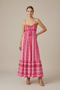Marisole embroidered spaghetti-strap boho maxi dress, view 1