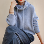 Odessa Oversized Drawstring Hoodie, back view