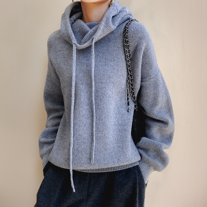 Odessa Oversized Drawstring Hoodie, styled view