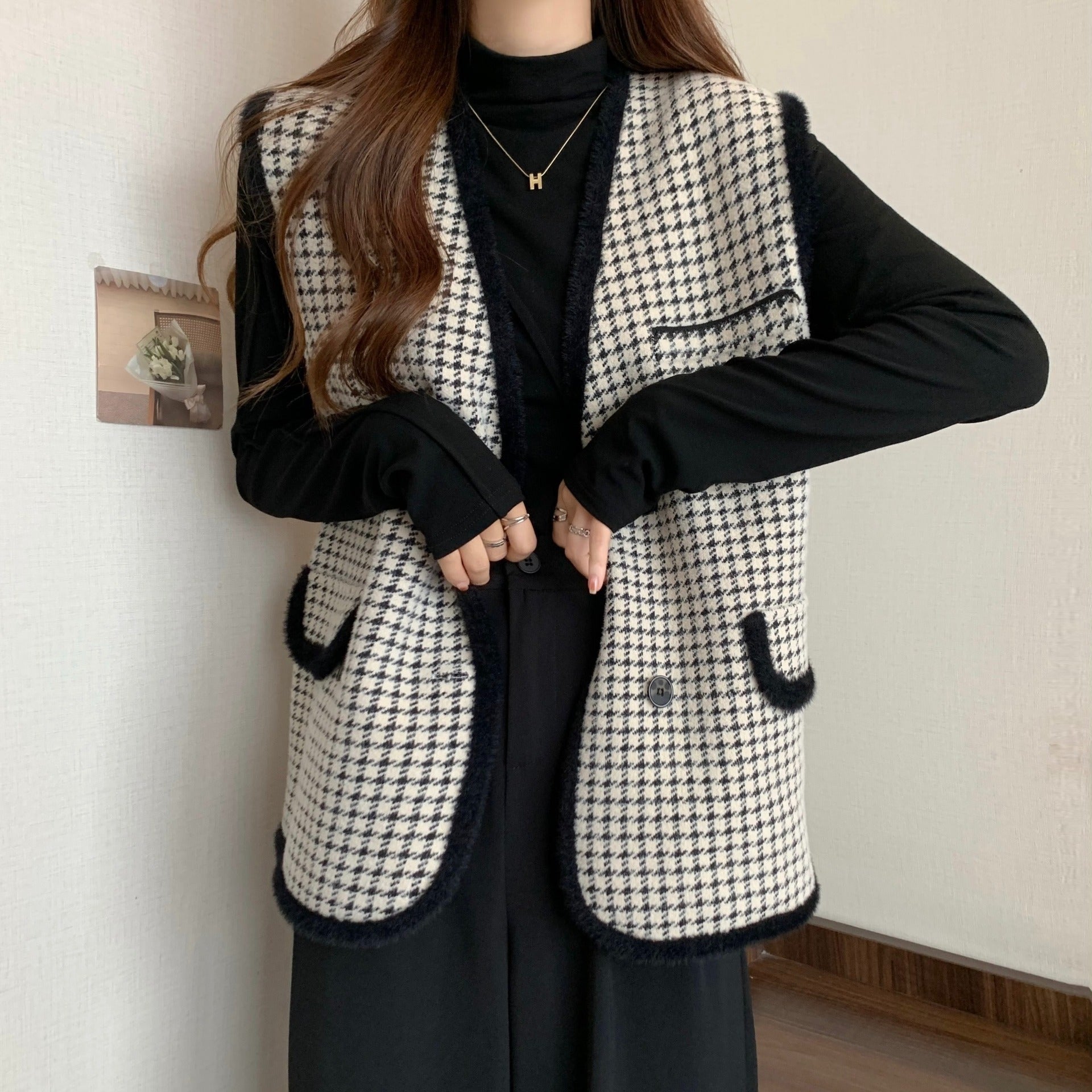 Odette Double-Breasted Structured Vest, side view