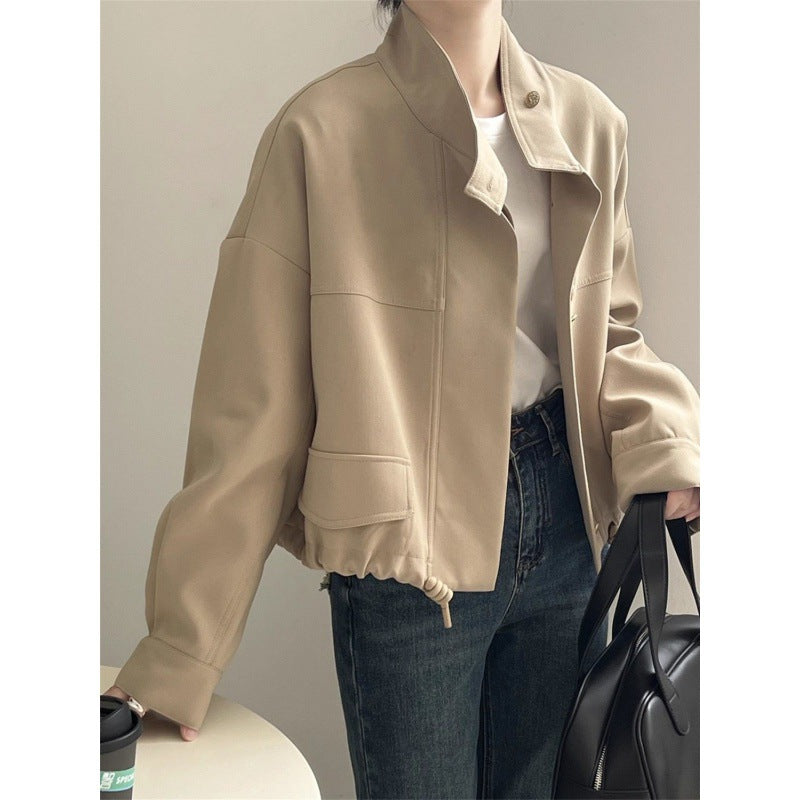 Ottoline Oversized Stand-Up Collar Jacket, lifestyle view