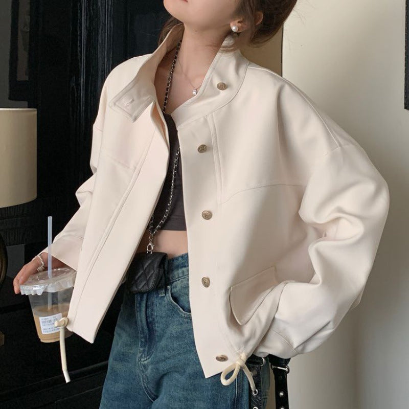 Ottoline Oversized Stand-Up Collar Jacket, styled view