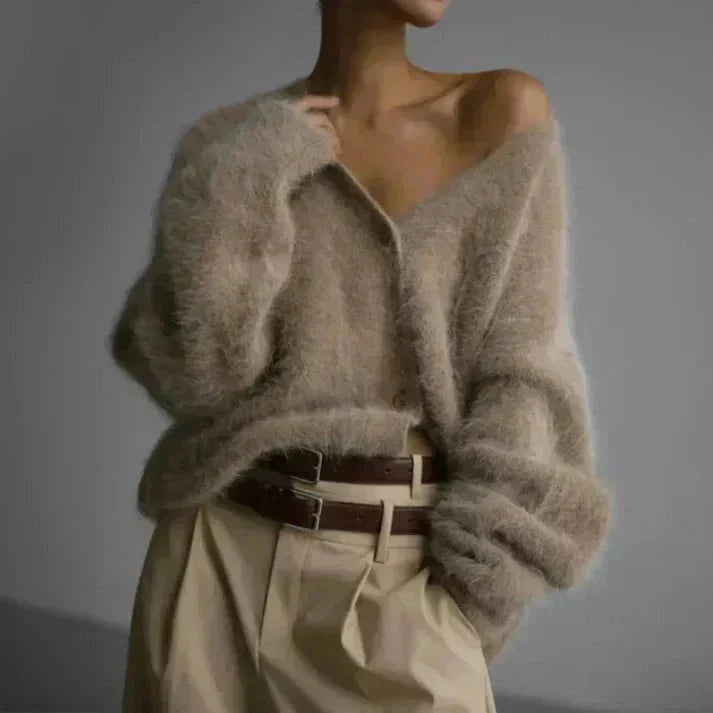 Rosalind Soft V-Neck Cardigan, side view