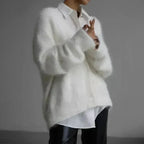 Rosalind Soft V-Neck Cardigan, White